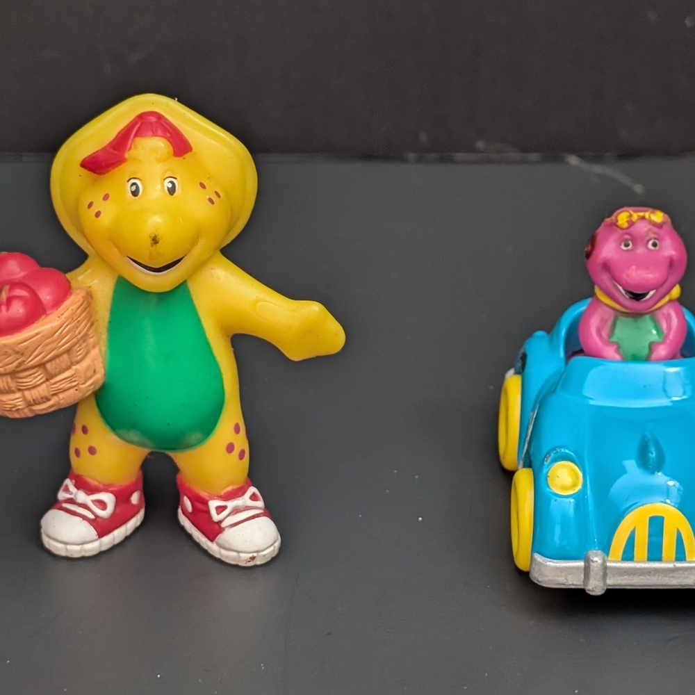 Vintage 1997 Barney 1998 BJ Lyons Group figures 292026 D2